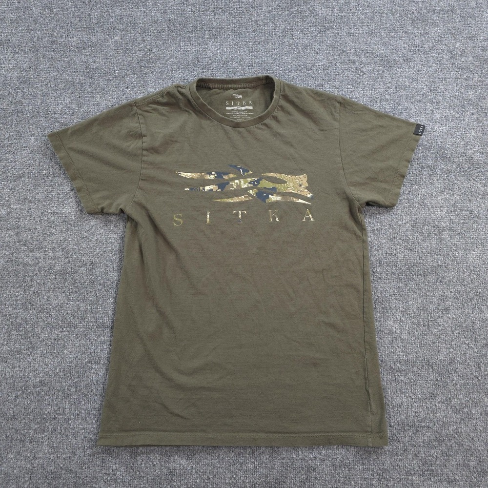 Sitka Gear Shirt Mens Small Green Everyday Optifade Camo Icon Tee Hunt Outdoors